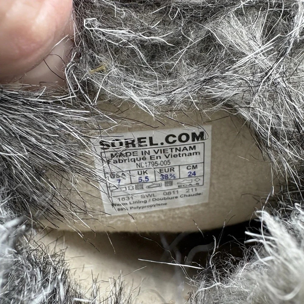 Sorel Boots Womens Size 7 Tofino II Waterproof Winter Snow Leather Upper Distres